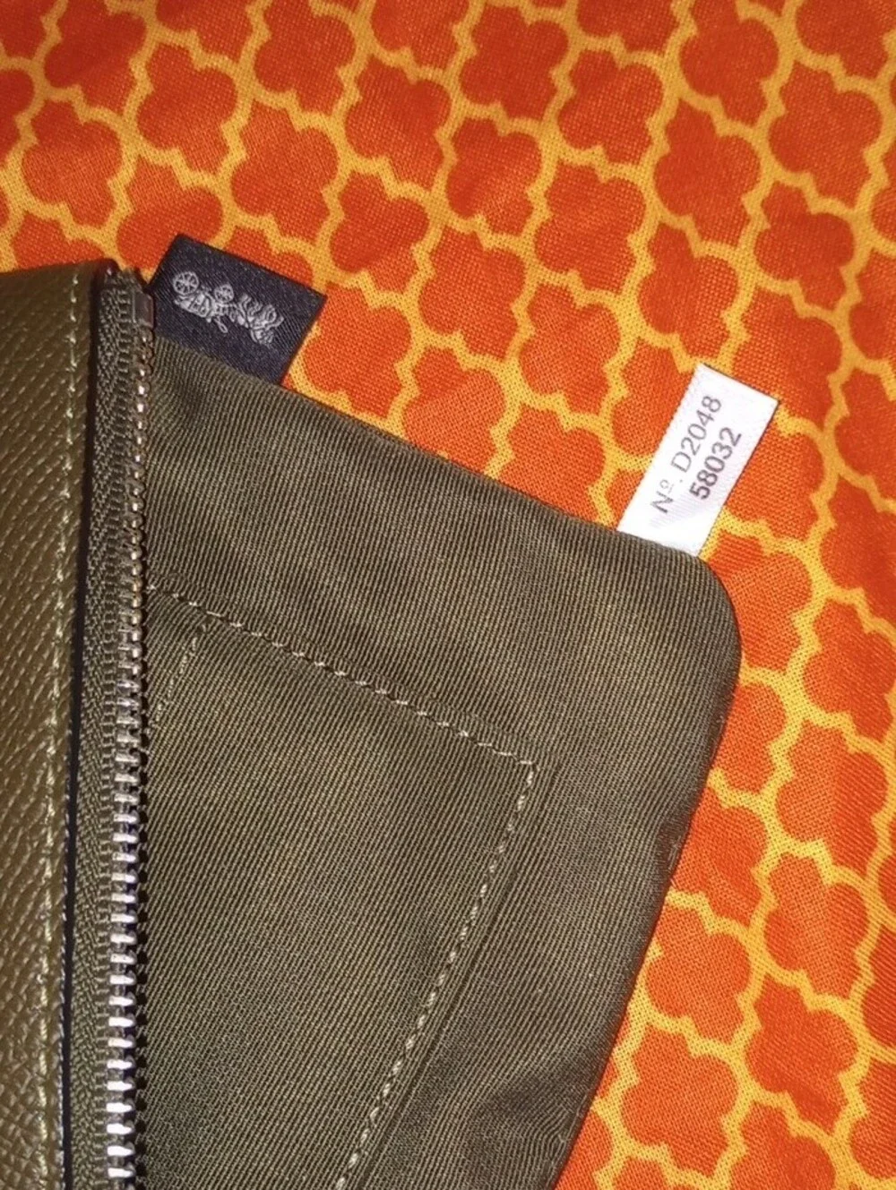 Coach Olive Green  Wristlet